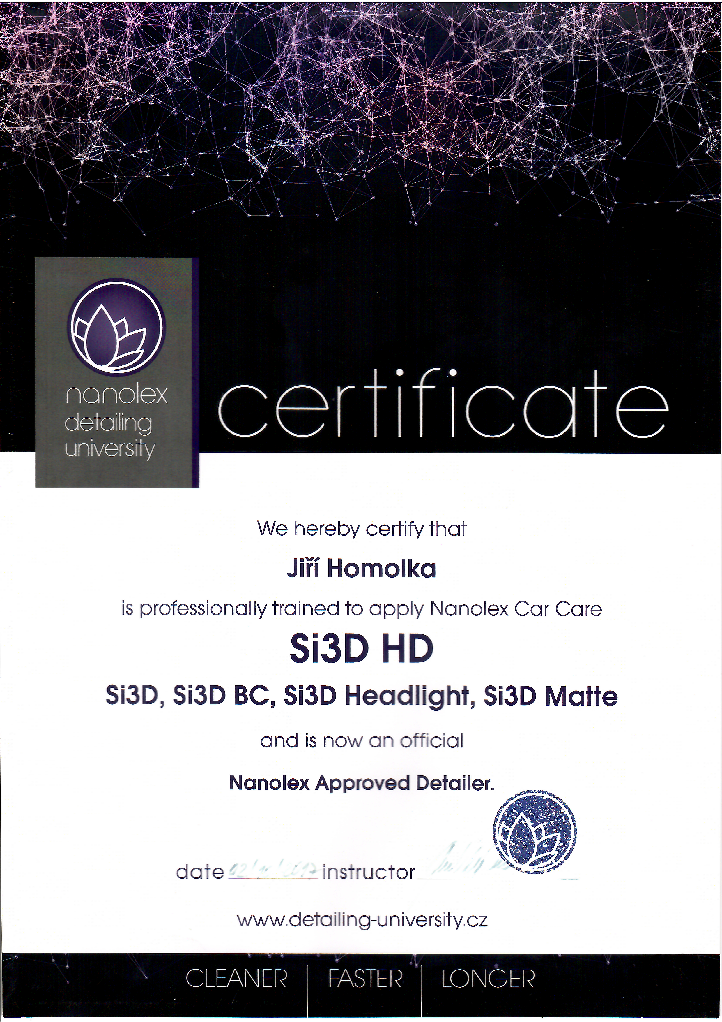 Certifikát 1