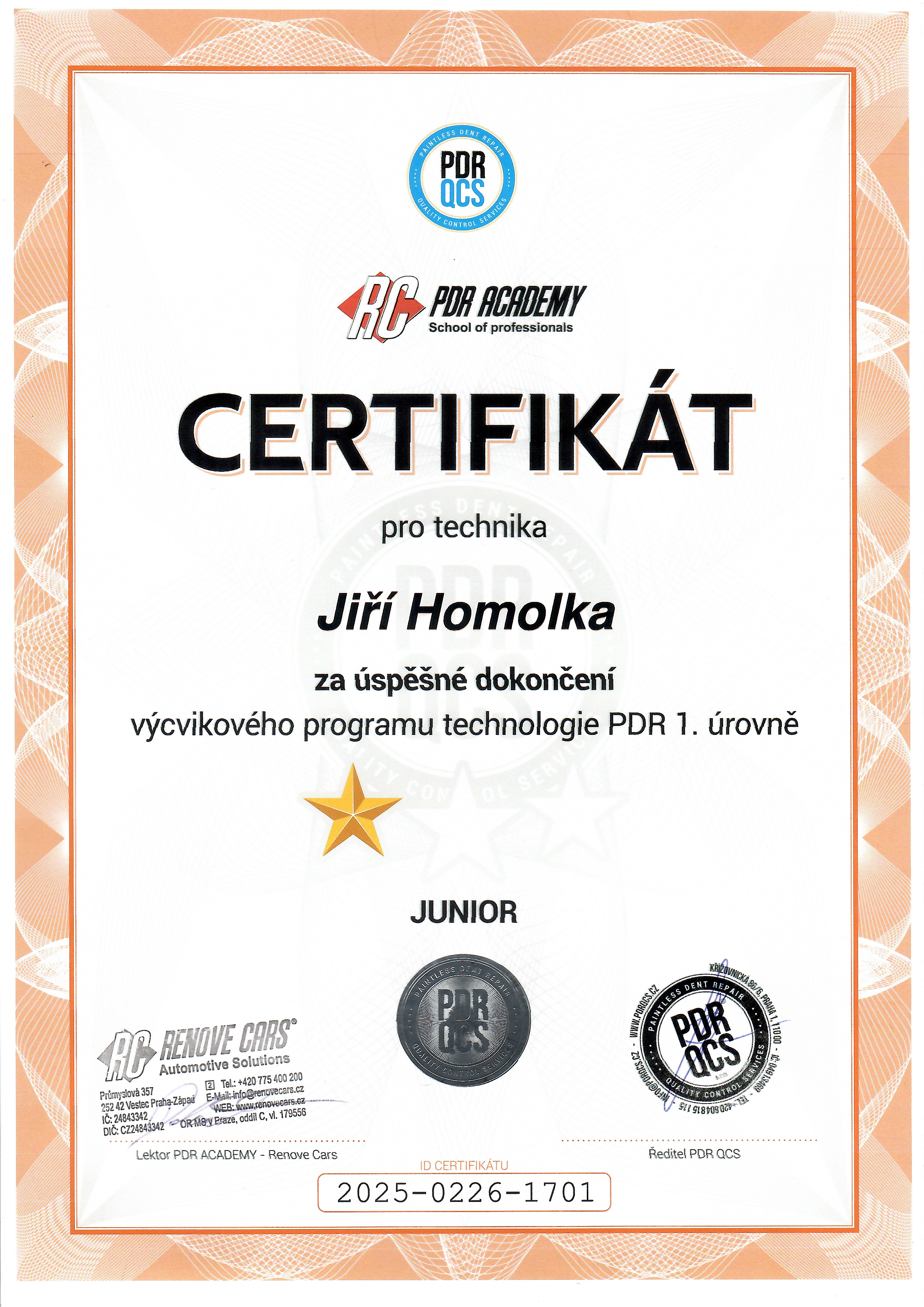 Certifikát 4