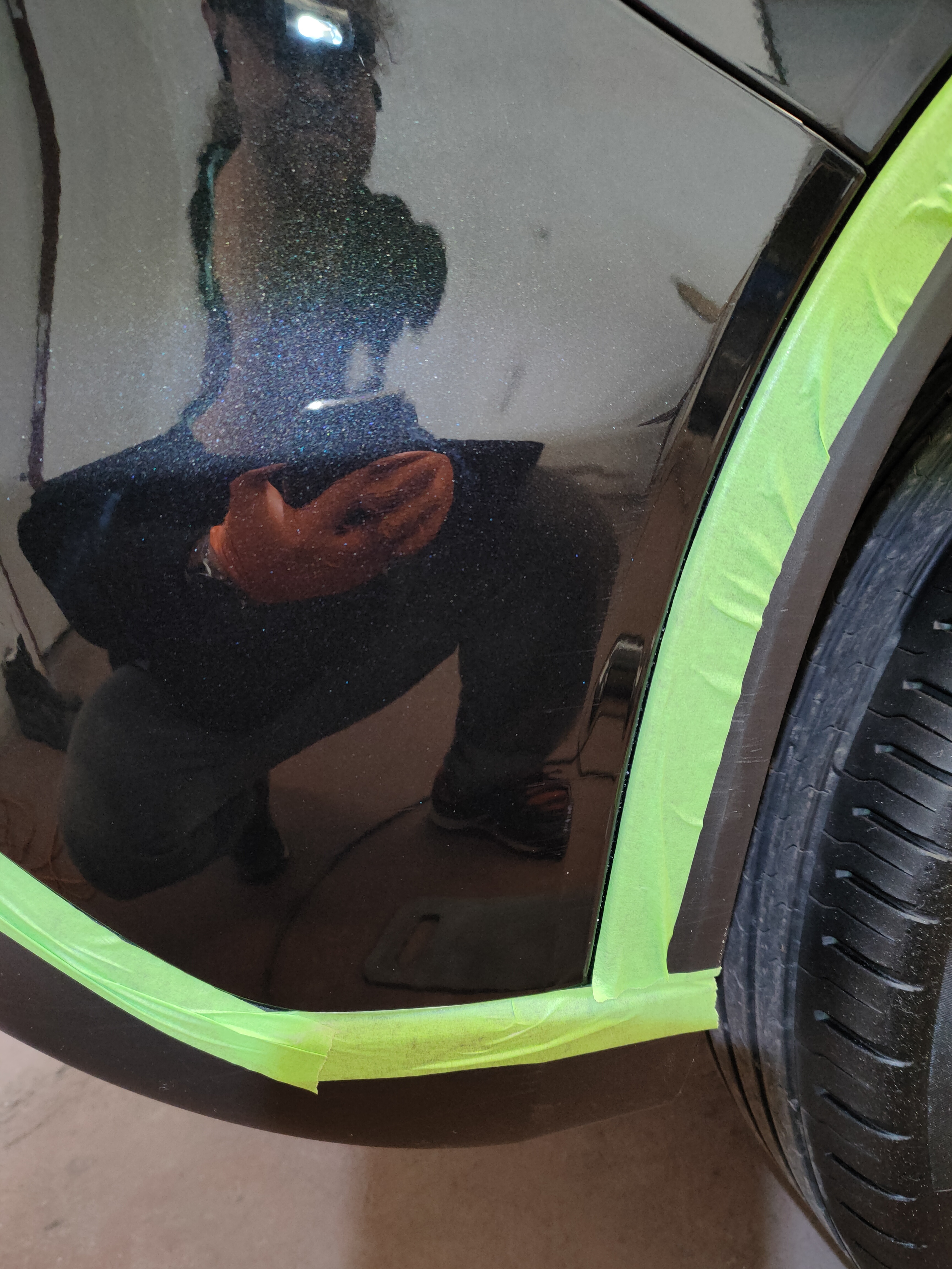 Renovace laku po opravě